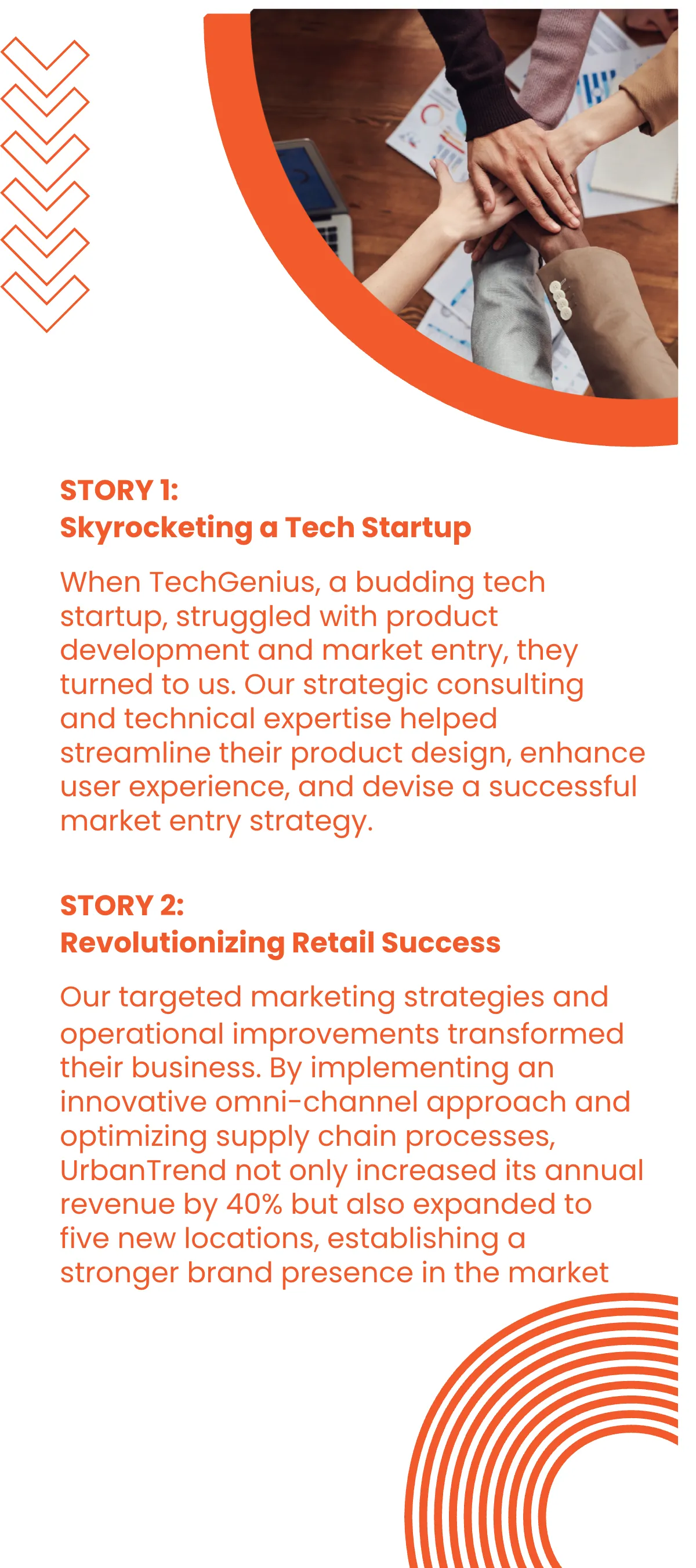 Free Client Success Stories Rack Card Template to Edit Online