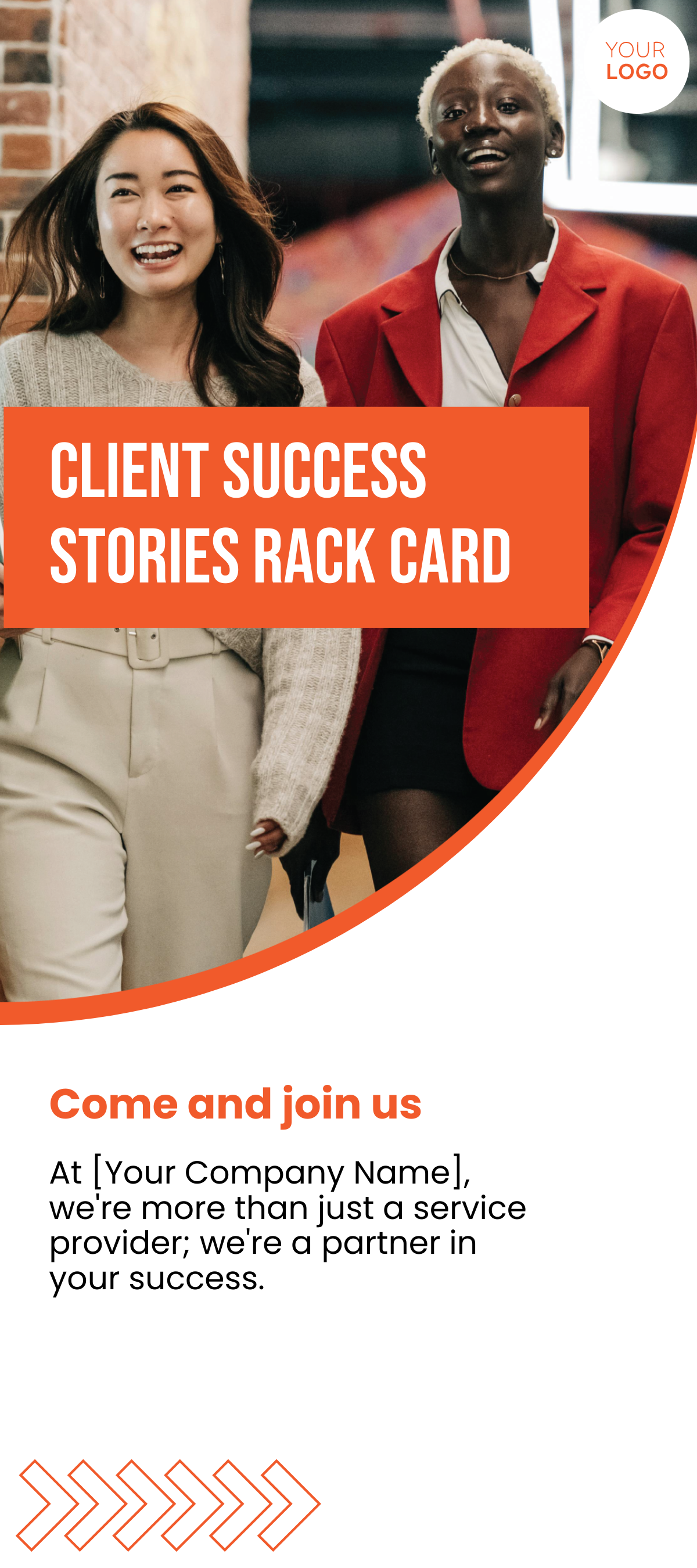 Client Success Stories Rack Card Template