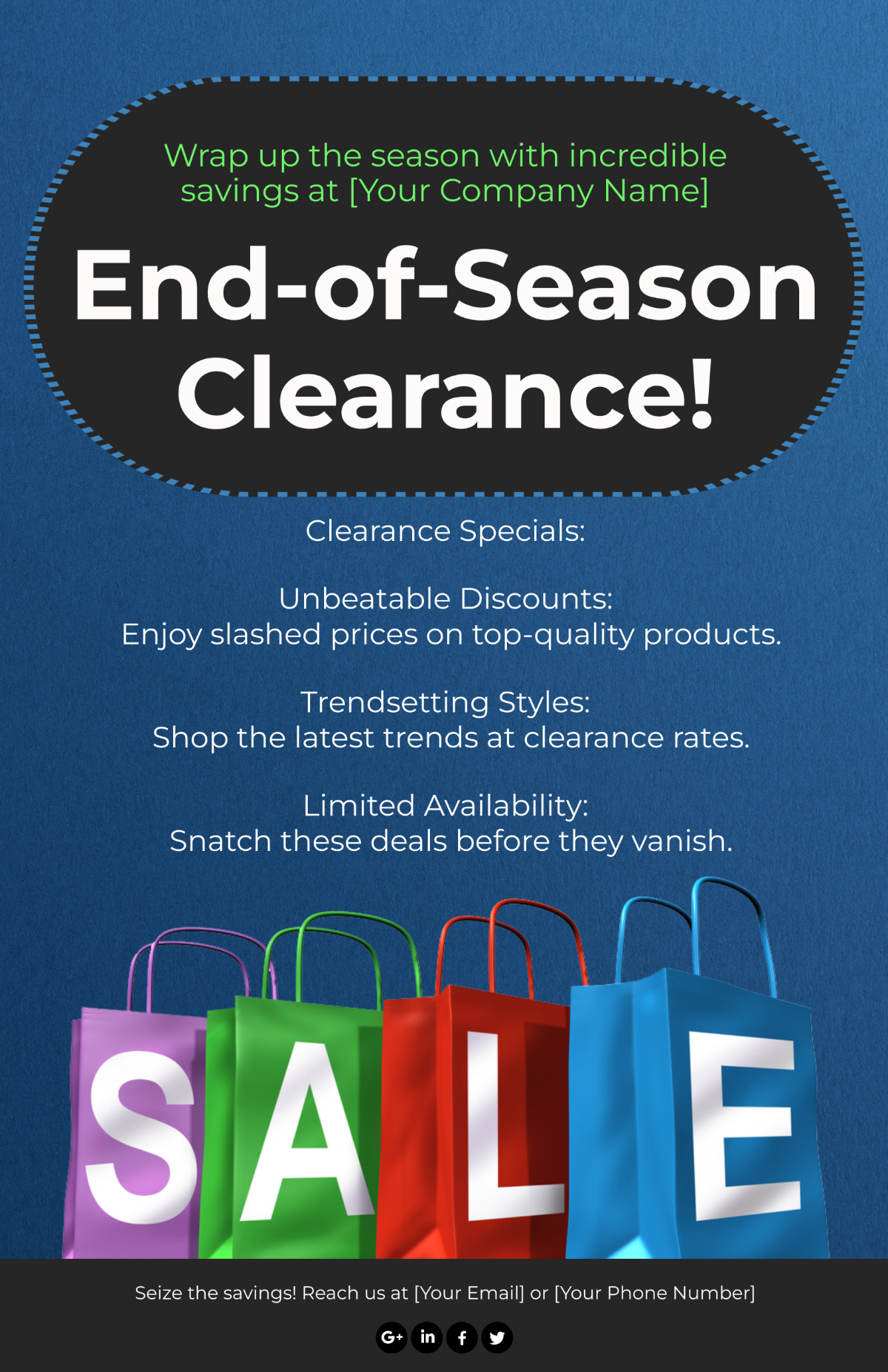 End-of-Season Clearance Poster