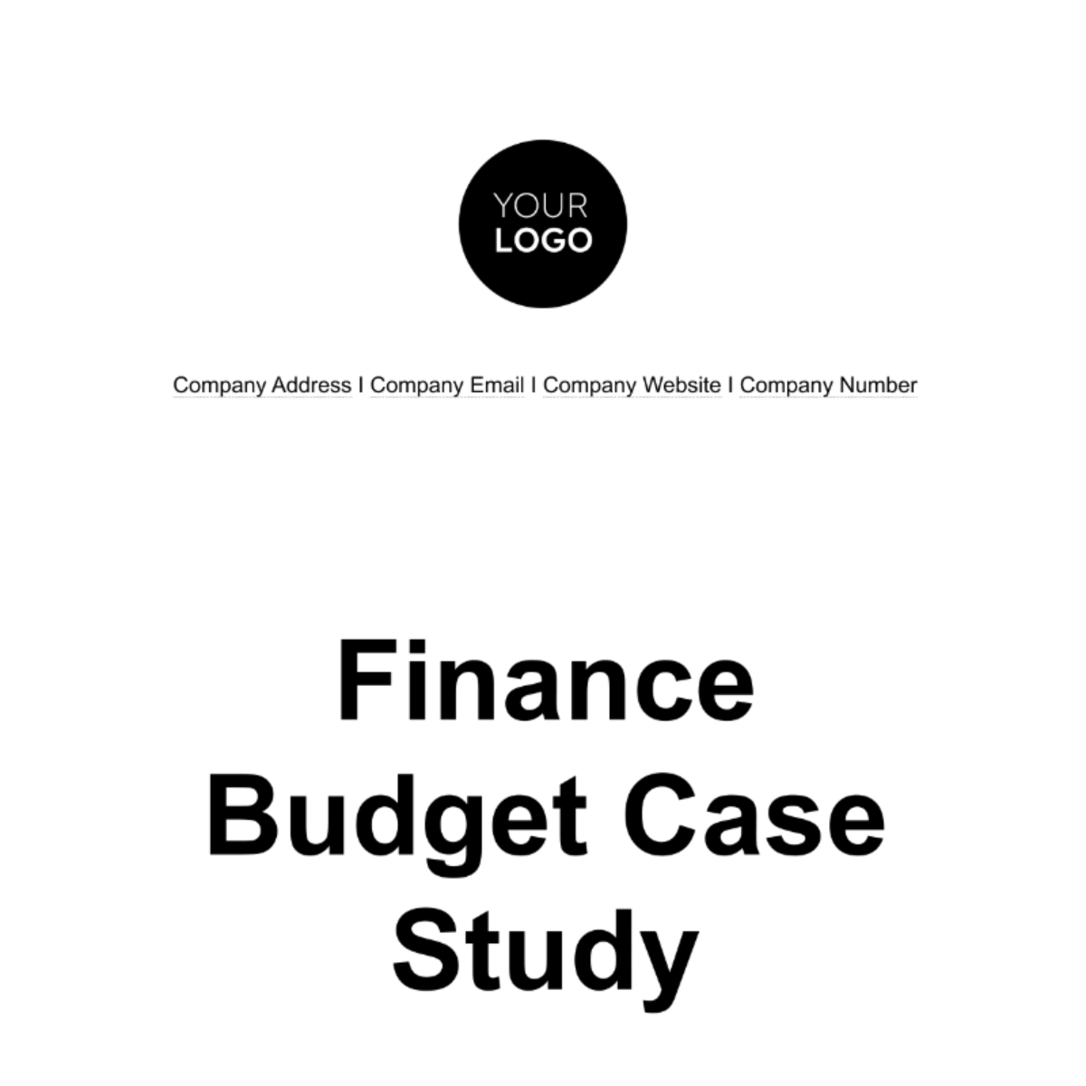 case study on government budget