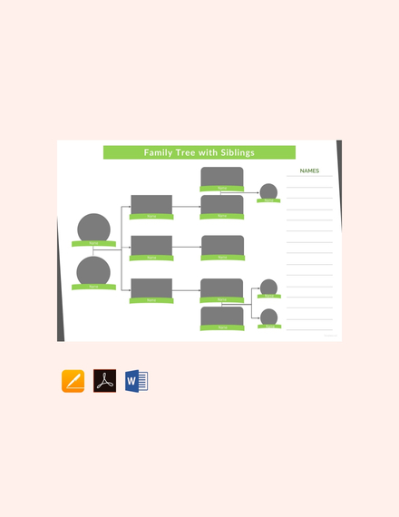 Detailed Family Tree Template For Kid's [Free PDF] - Google Docs, Word ...