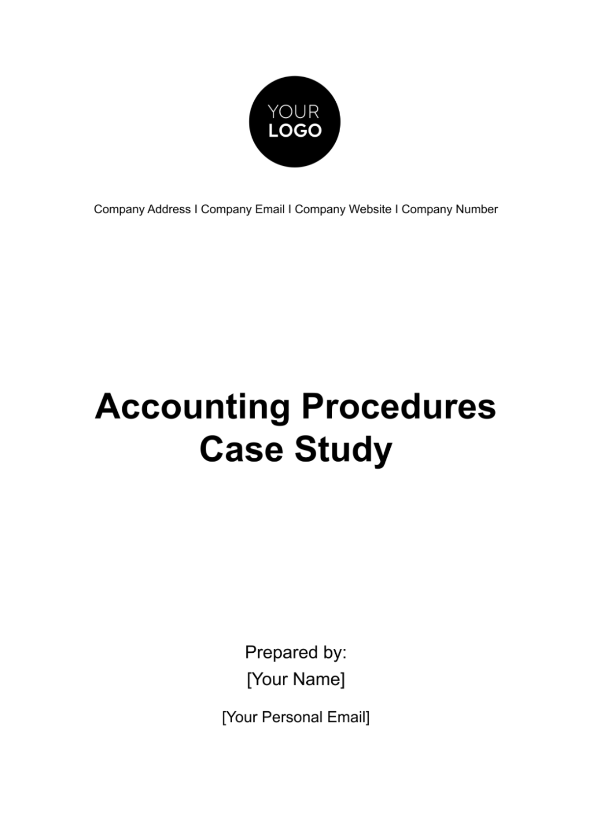 Accounting Procedures Case Study Template - Edit Online & Download