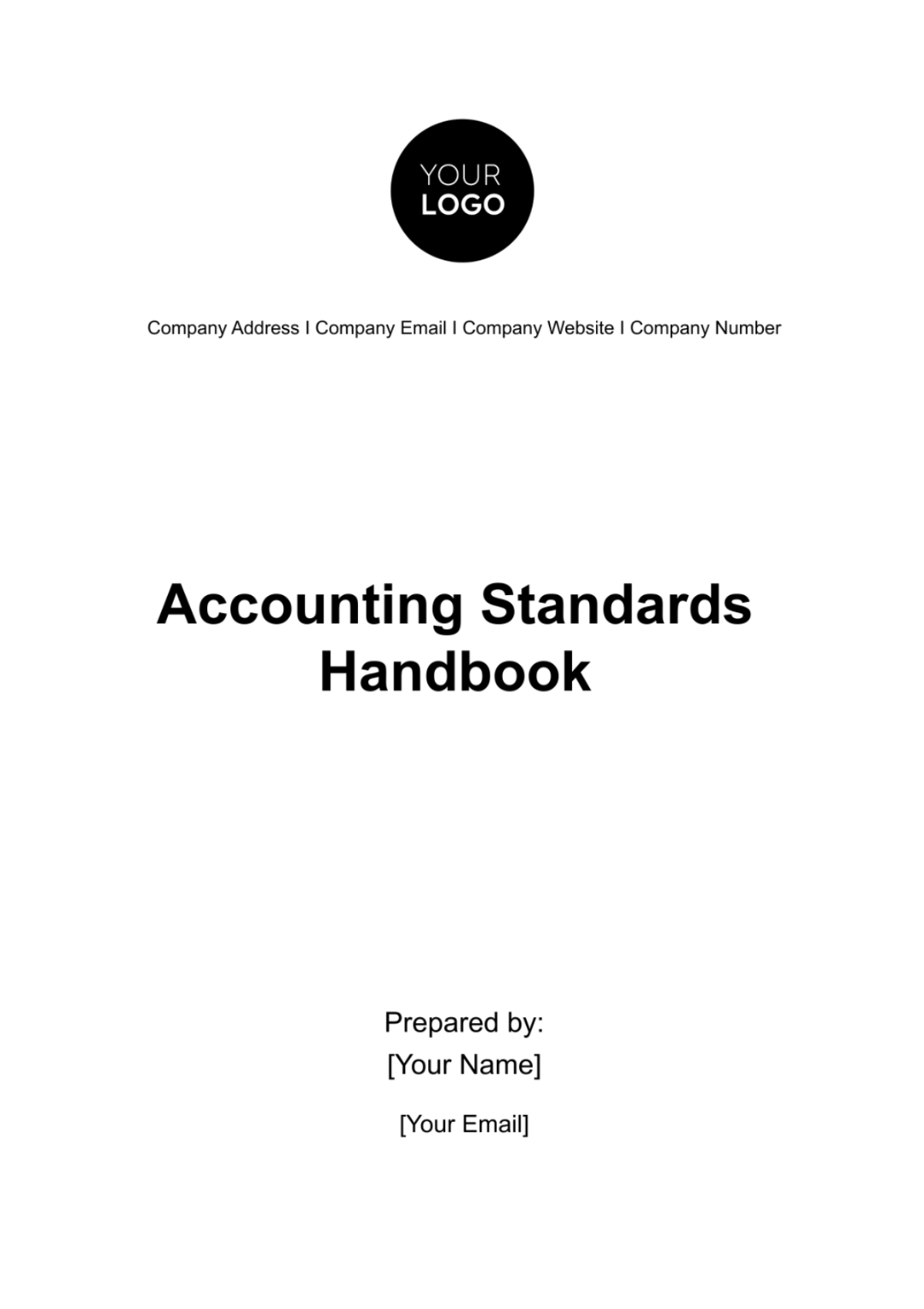 Accounting Standards Handbook Template - Edit Online & Download