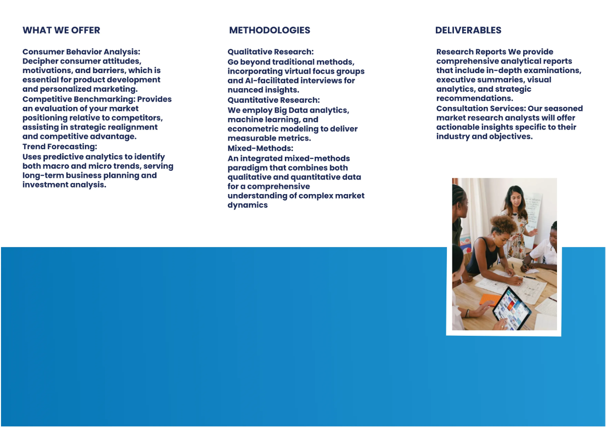 Free Marketing Market Research Pamphlet Template to Edit Online