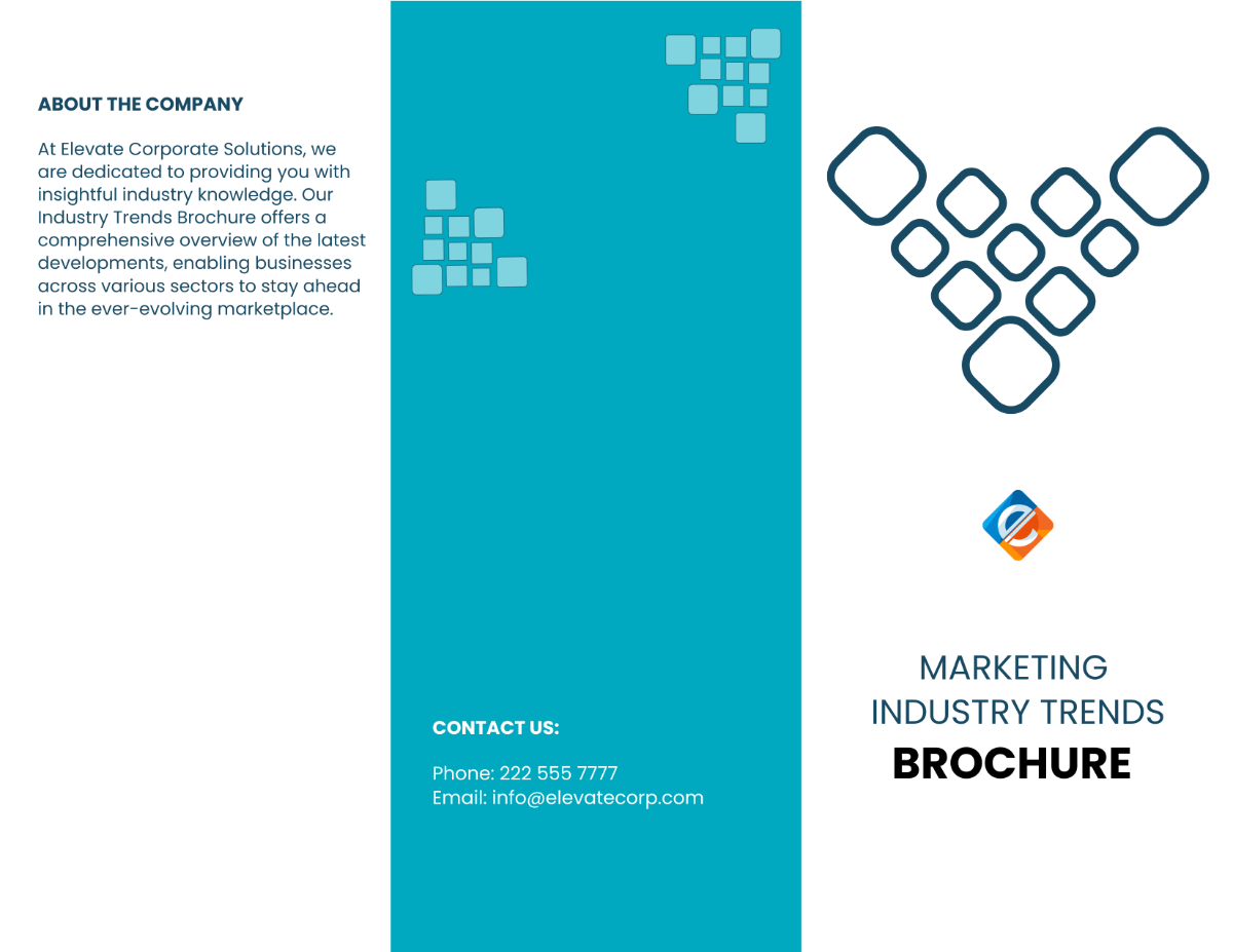 Marketing Industry Trends Brochure Template - Edit Online & Download