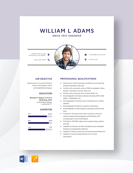 Free Mechanical Test Engineer Resume Template : Download ...