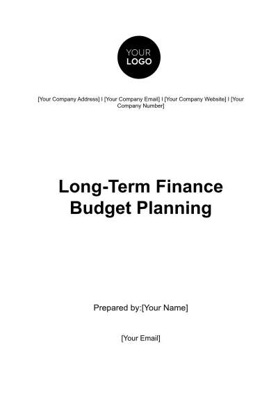 Free Long-Term Finance Budget Planning Template to Edit Online