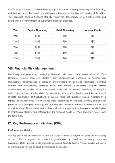 Free Long-Term Finance Budget Planning Template to Edit Online