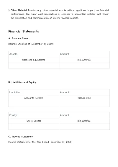 Free Financial Reporting Protocol Template to Edit Online