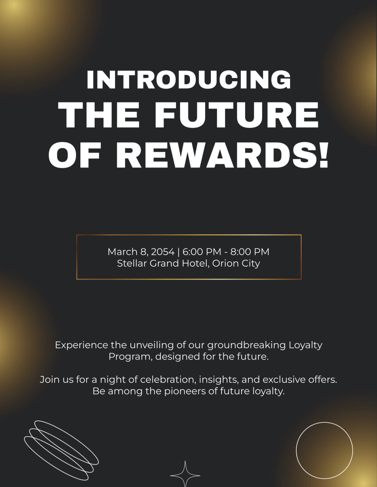 Loyalty Program Launch Flyer