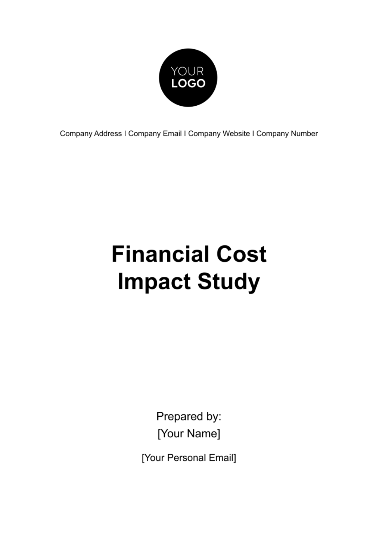 Financial Cost Impact Study Template