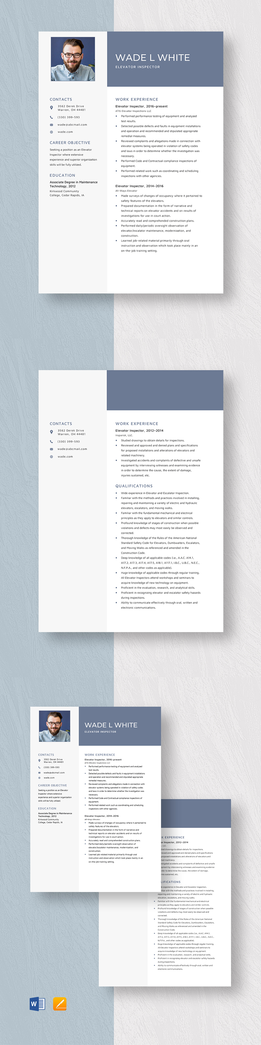 Free QC Inspector Resume Template - Word, Apple Pages | Template.net