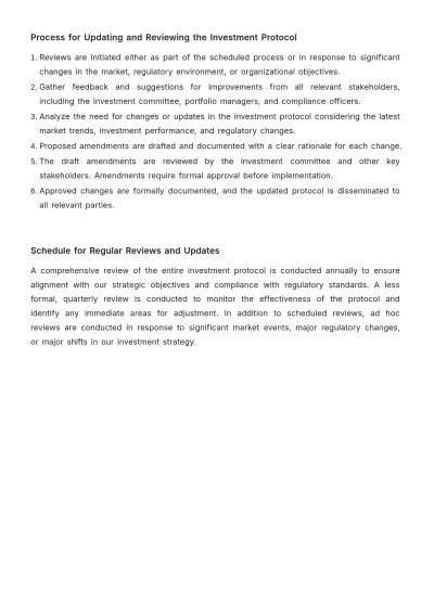 Free Financial Investment Protocol Template to Edit Online