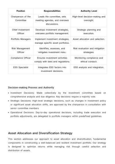Free Financial Investment Protocol Template to Edit Online