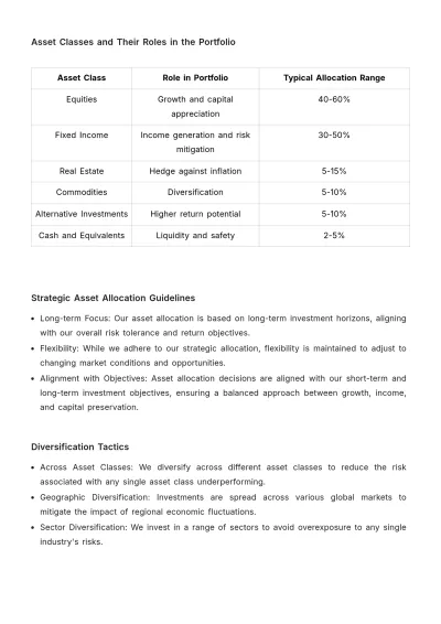 Free Financial Investment Protocol Template to Edit Online