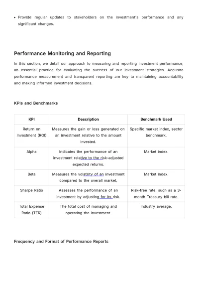 Free Financial Investment Protocol Template to Edit Online