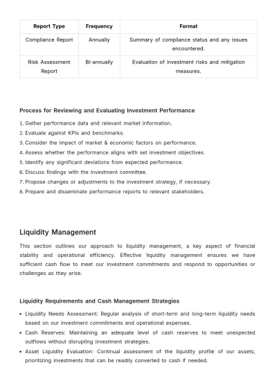 Free Financial Investment Protocol Template to Edit Online