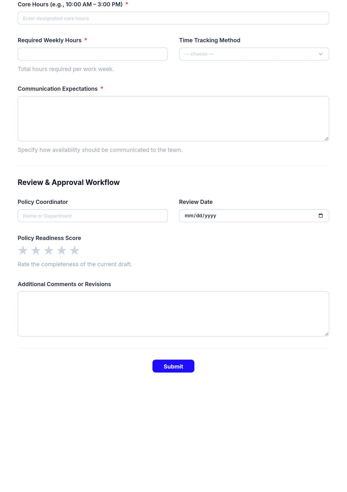 Free Flextime Policy Checklist HR Template & AI Maker Free Flextime Policy Checklist HR Template & AI Maker