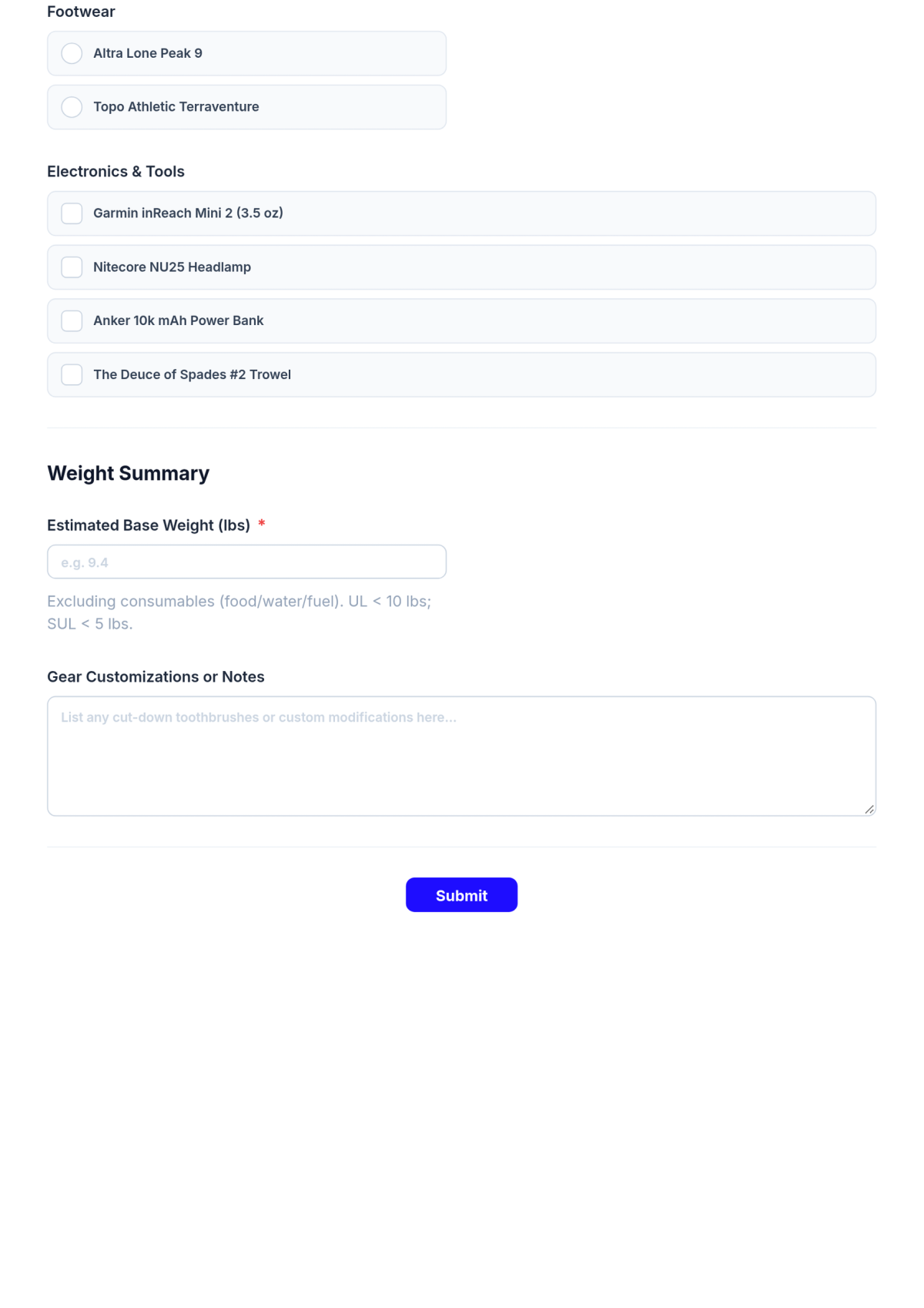 Free Ultralight Backpacking Checklist Template & AI Maker Free Ultralight Backpacking Checklist Template & AI Maker