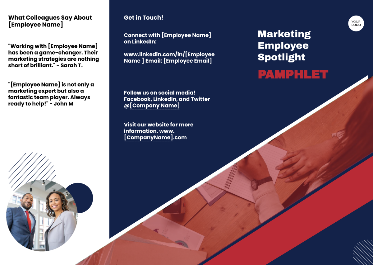 Marketing Employee Spotlight Pamphlet