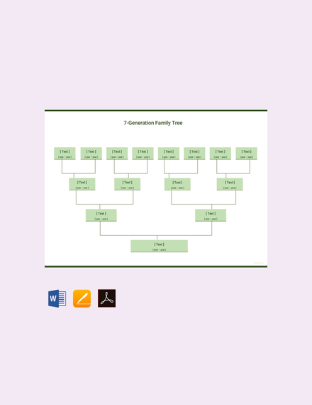 free seven generation family tree template 440x570 1