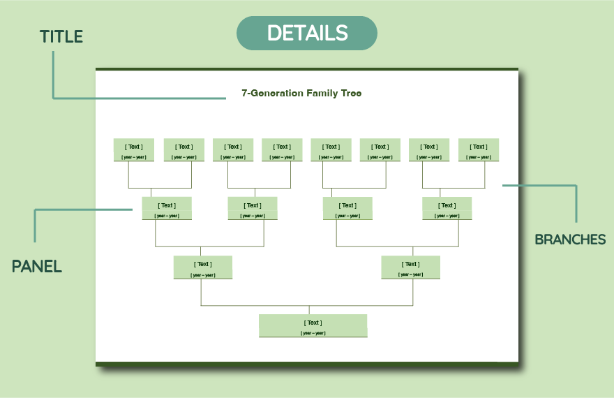 Seven Generation Family Tree - Download in Word, Google Docs, PDF ...