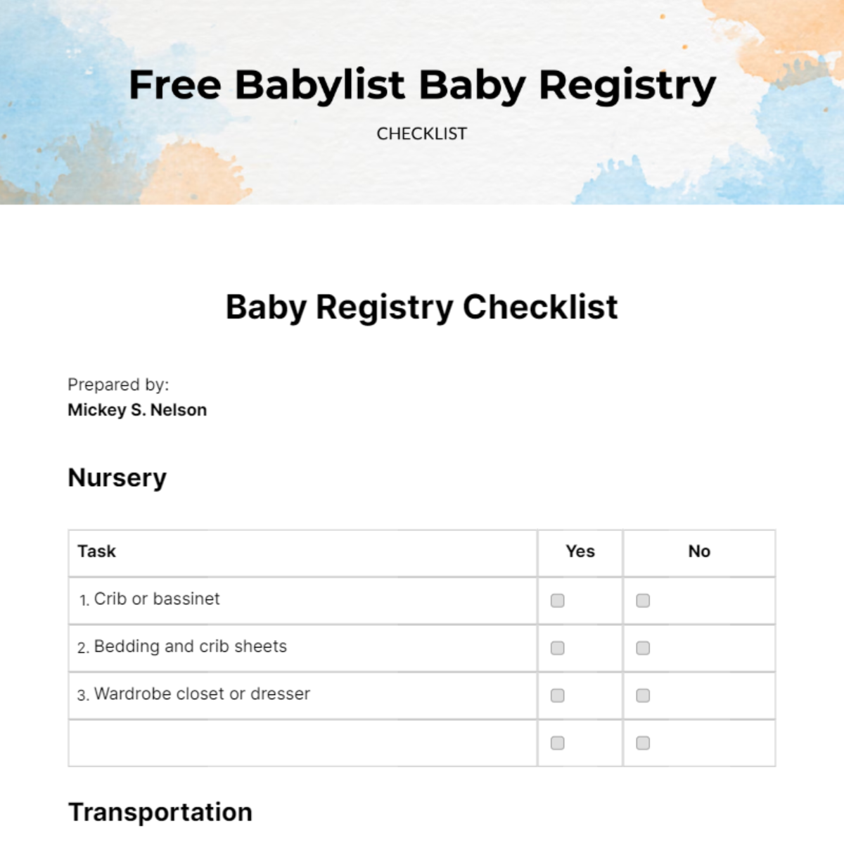 The babylist best sale baby registry