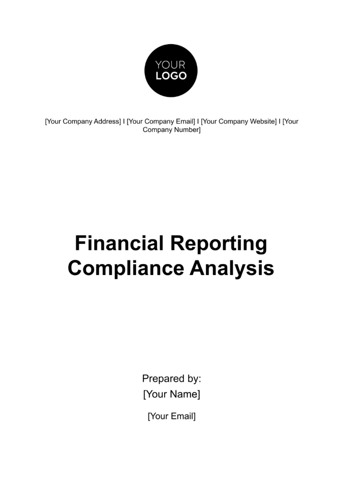 Financial Reporting Compliance Analysis Template