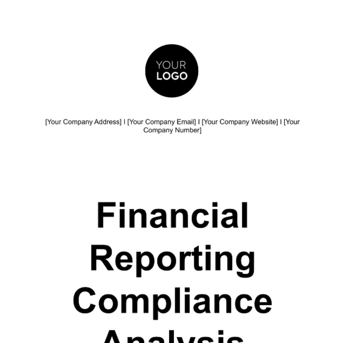 Financial Reporting Compliance Analysis Template - Edit Online ...