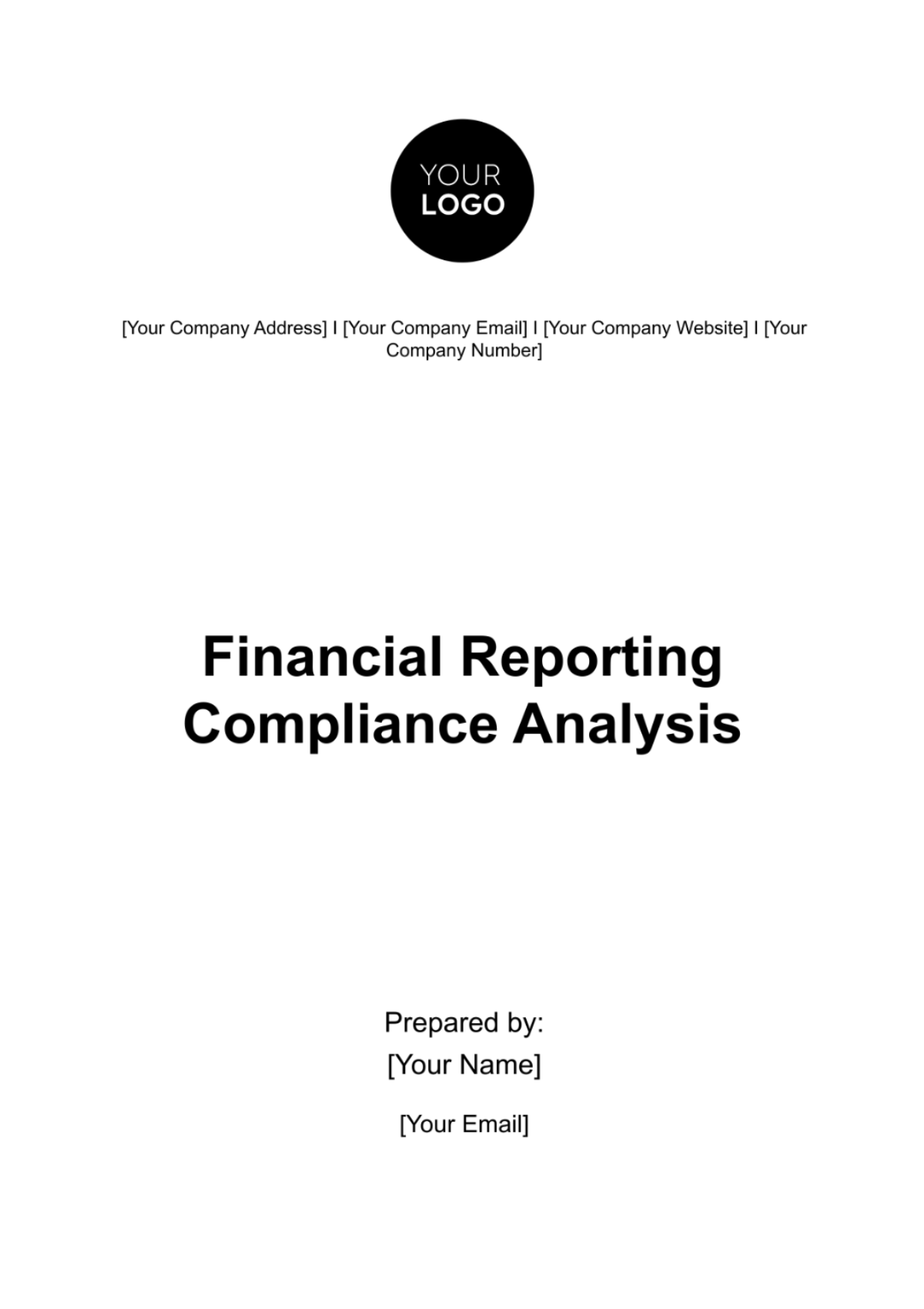 Financial Reporting Compliance Analysis Template