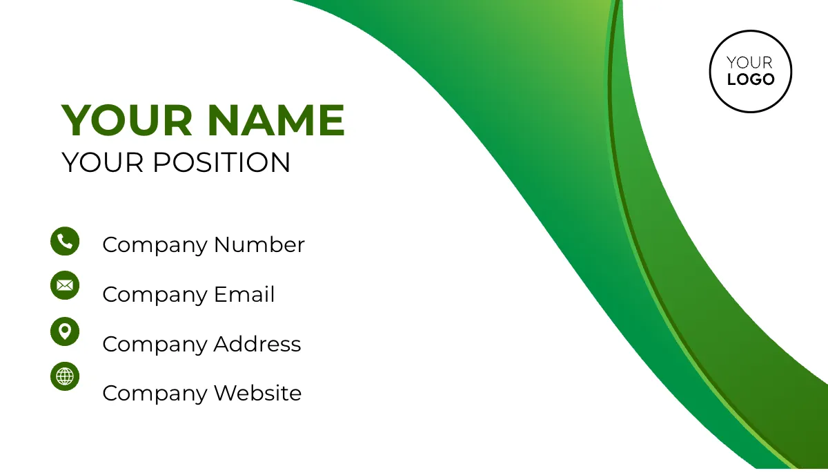 Free Environmental Health Advisor Business Card Template to Edit Online