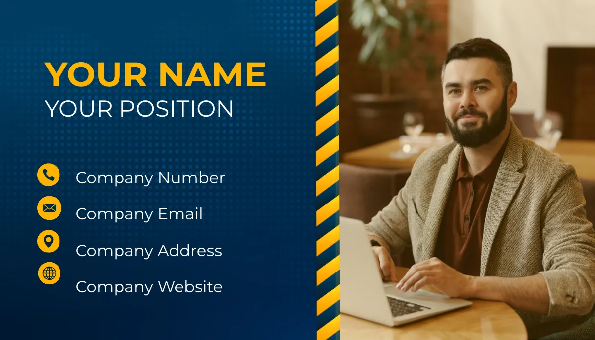 Free Workplace Safety Auditor Business Card Template to Edit Online