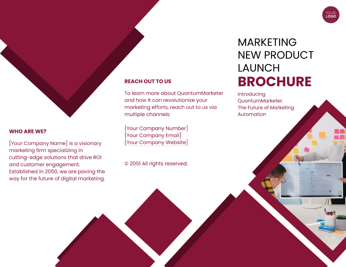 Marketing New Product Launch Brochure