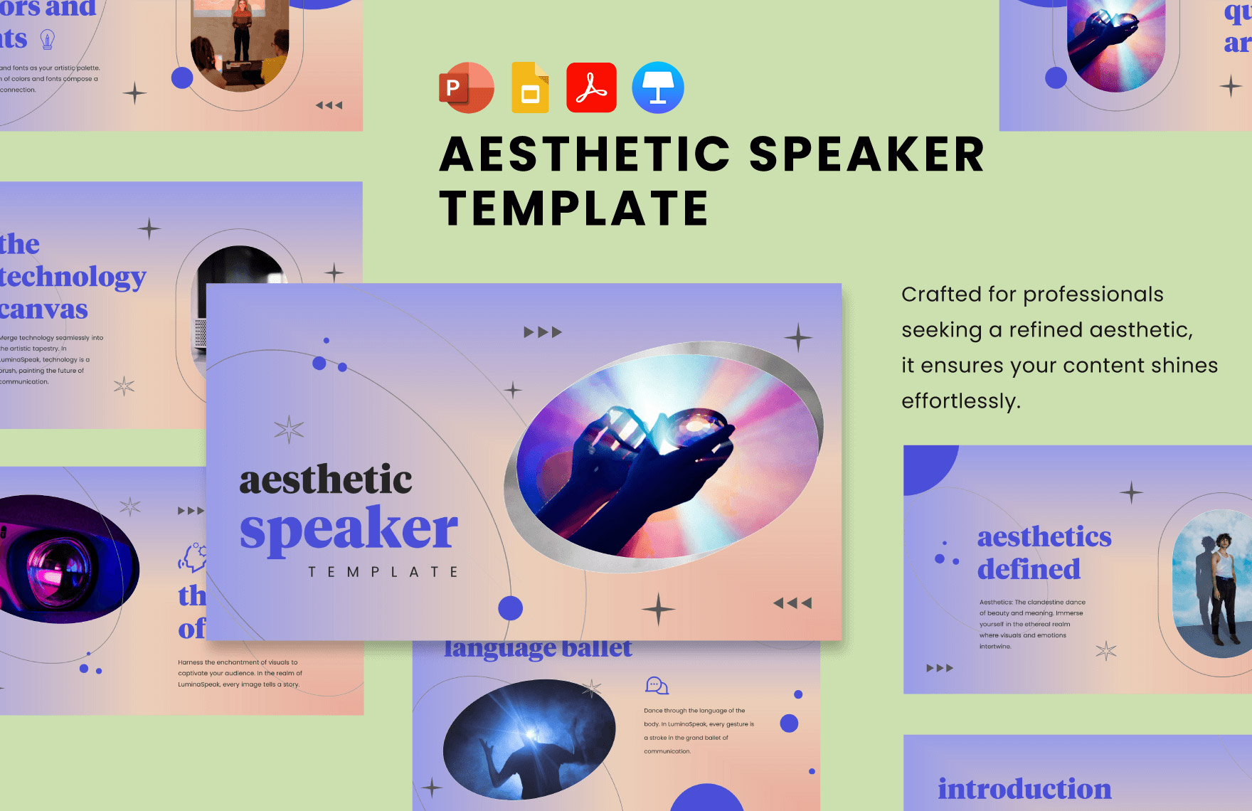 Free Aesthetic Speaker Template