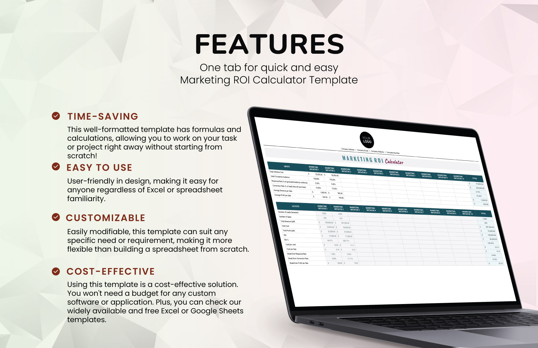 Marketing ROI Calculator Template