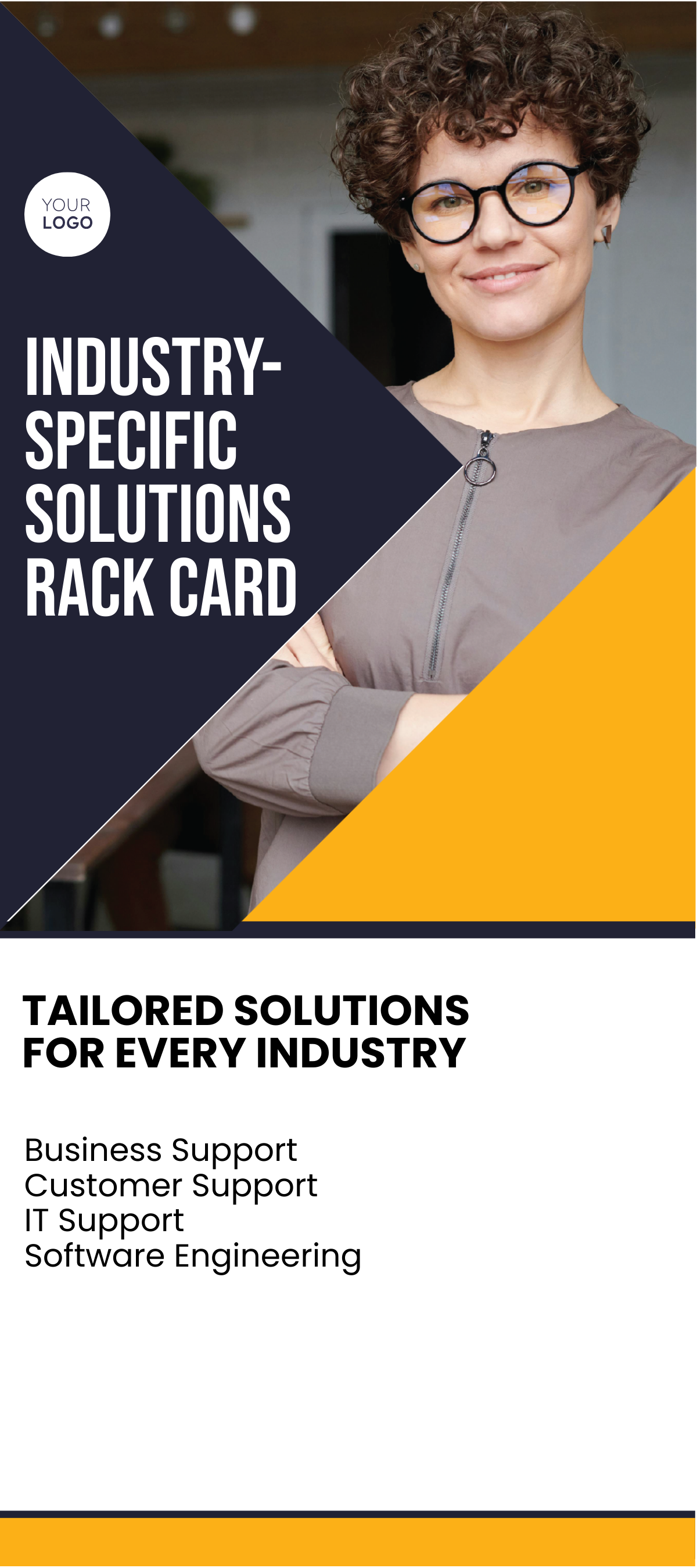 Industry-Specific Solutions Rack Card Template