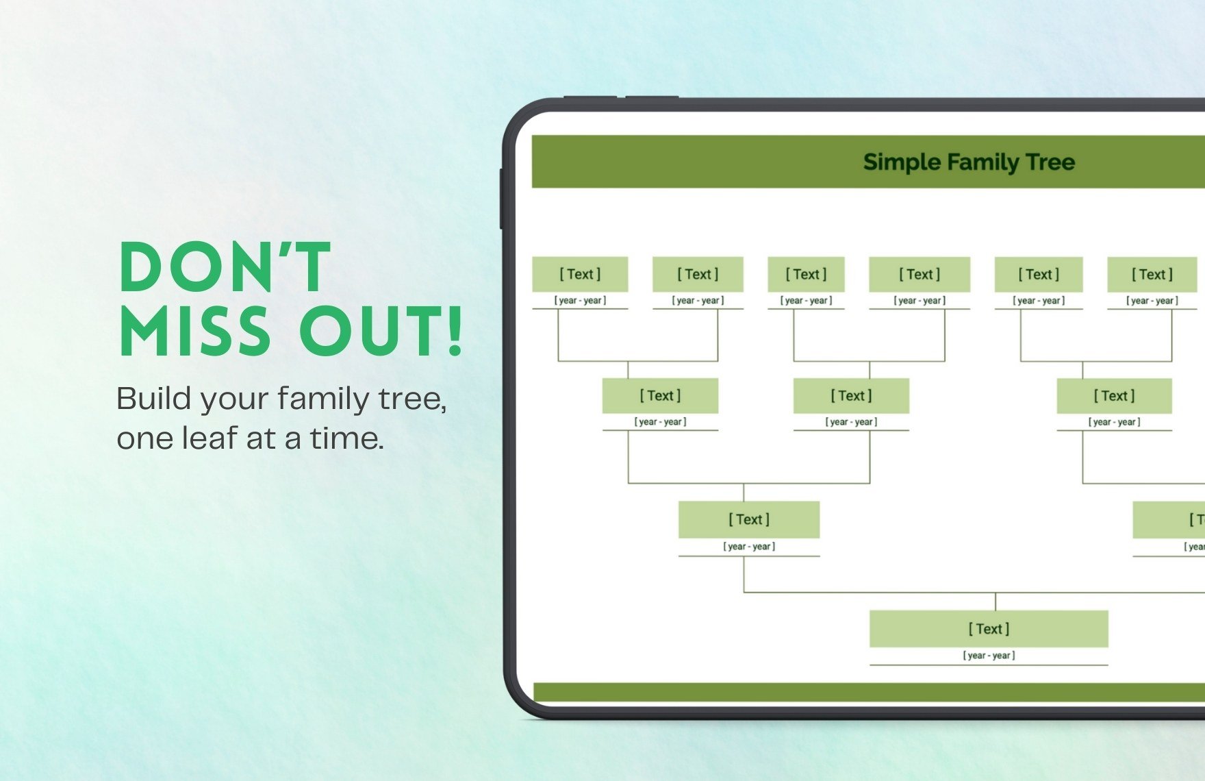 Simple Family Tree Template