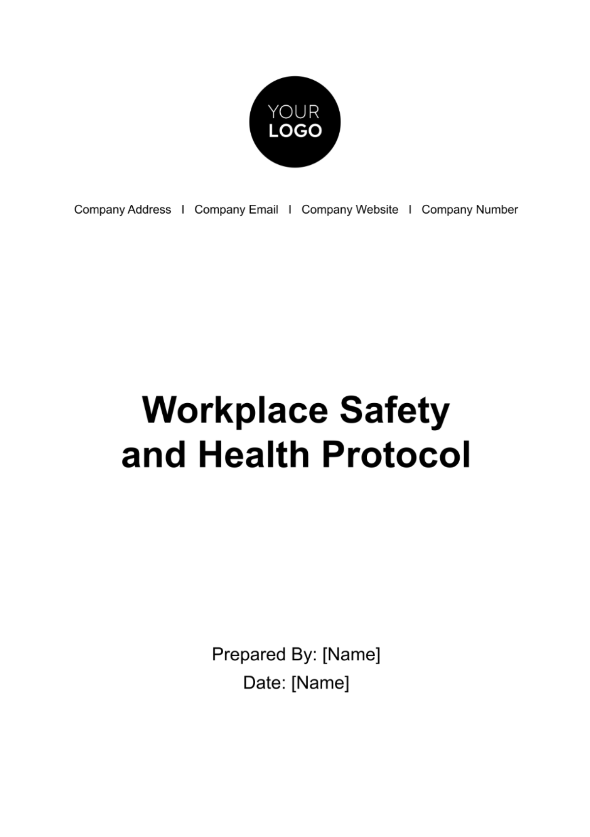 Free Workplace Safety and Health Protocol HR Template