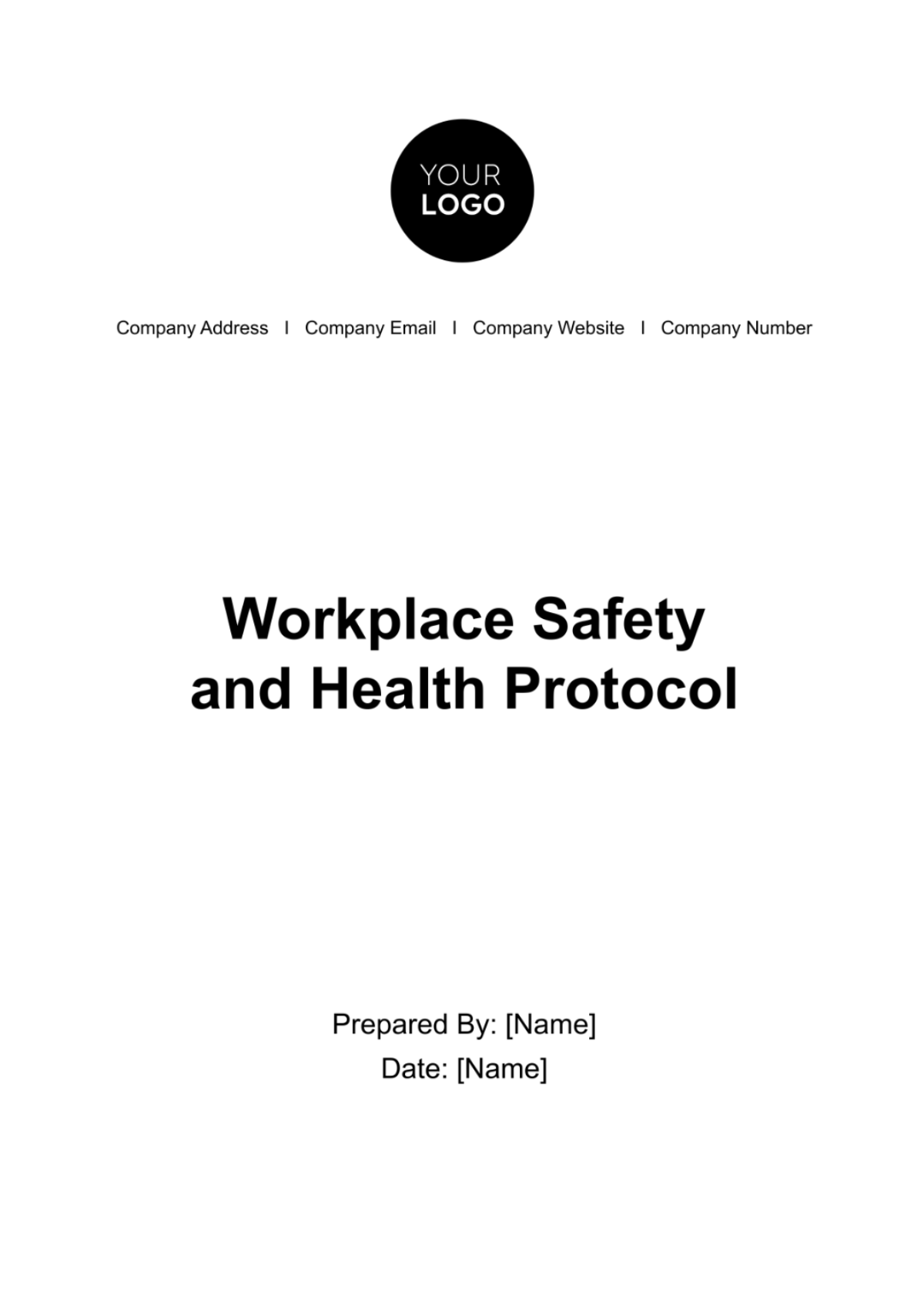 Workplace Safety and Health Protocol HR Template - Edit Online & Download