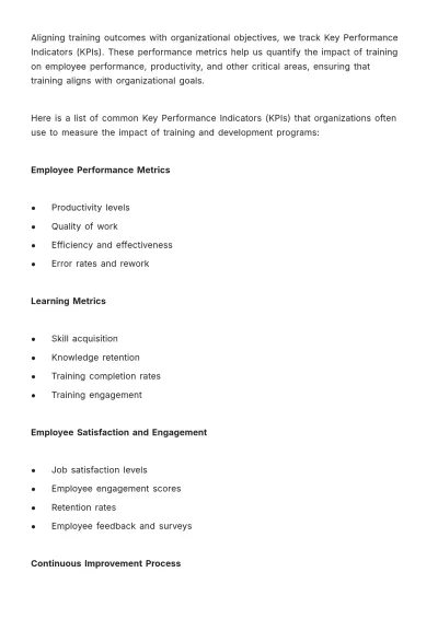 Free Manual on Employee Training and Upgradation HR Template to Edit Online