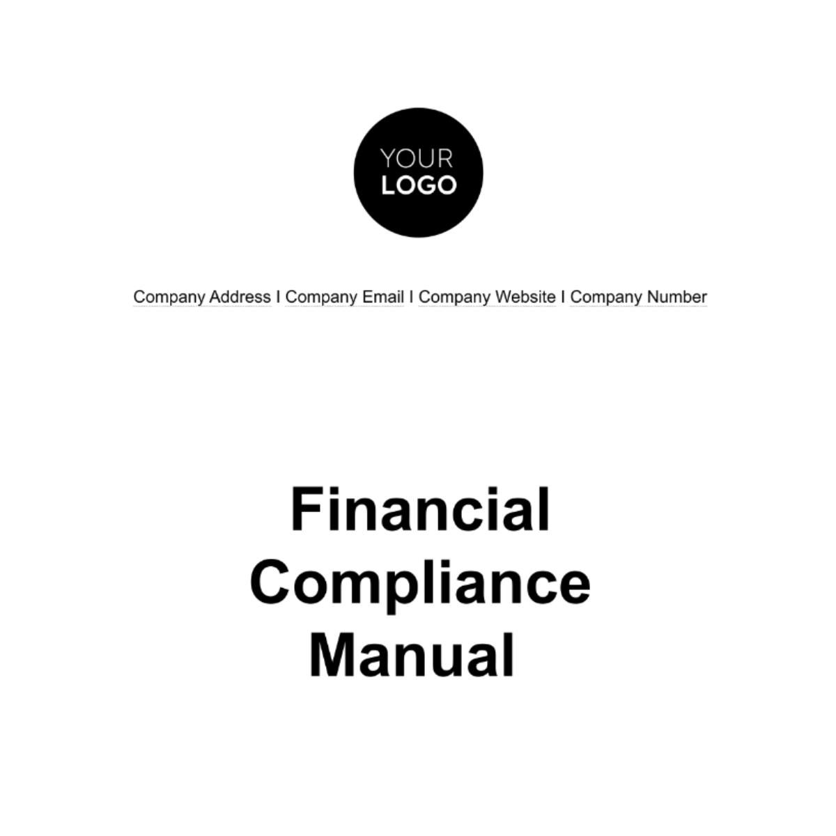 Free Financial Compliance Manual Template