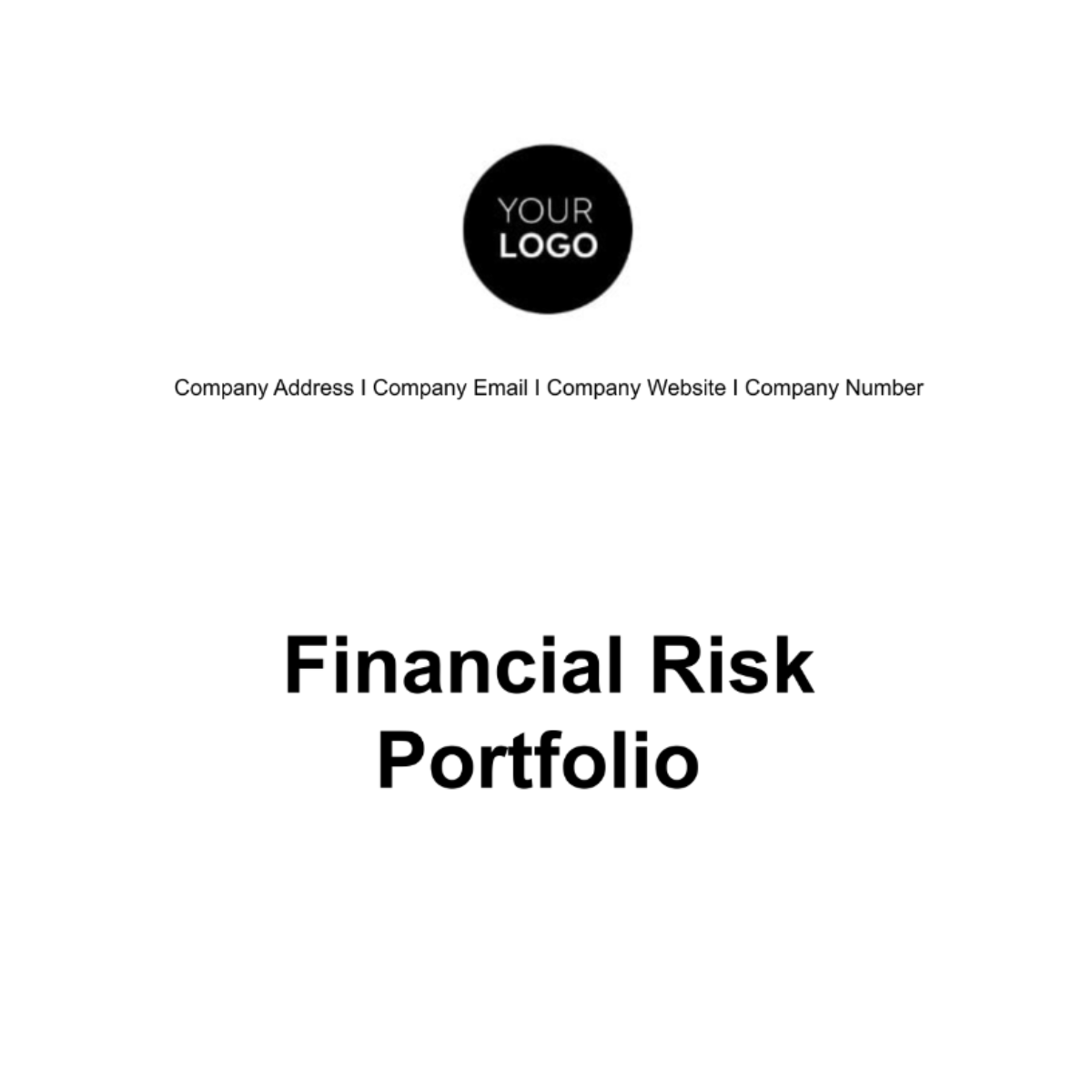 Financial Risk Portfolio Template