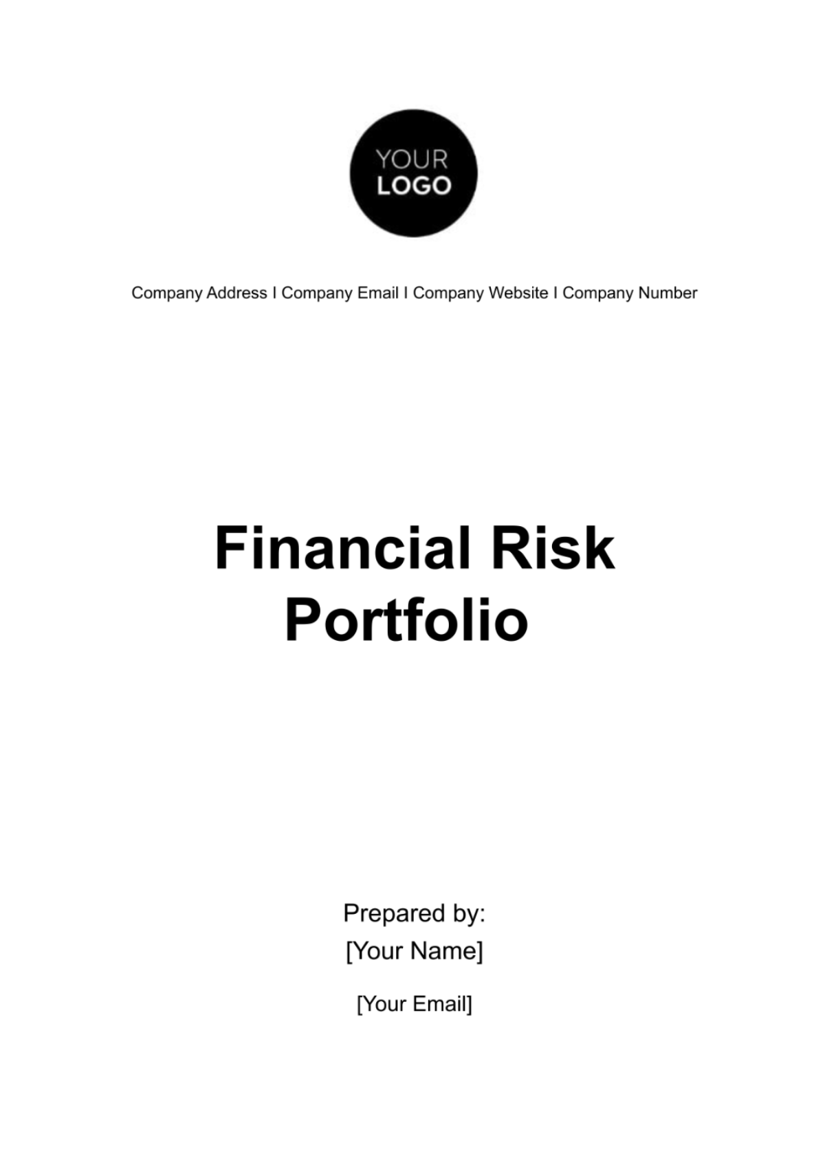 Financial Risk Portfolio Template