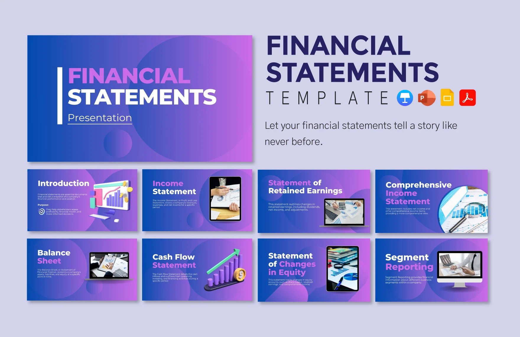 Financial Statements Template in PDF, PowerPoint, Google Slides, Apple Keynote