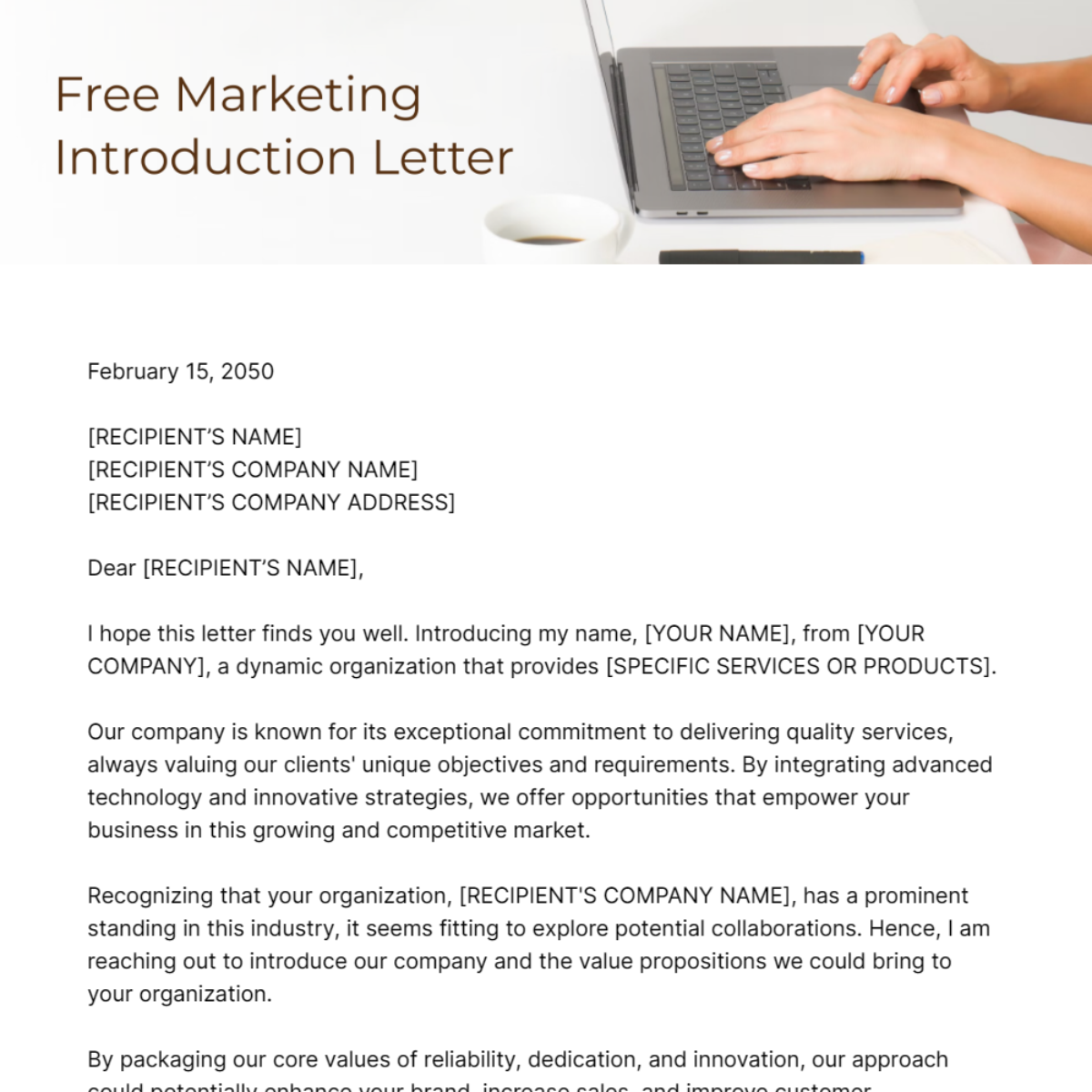 Marketing Introduction Letter Template - Edit Online & Download