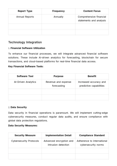 Free Finance Budget Implementation Protocol Template to Edit Online