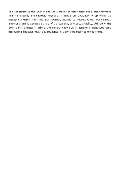 Free Finance Budget SOP Template to Edit Online