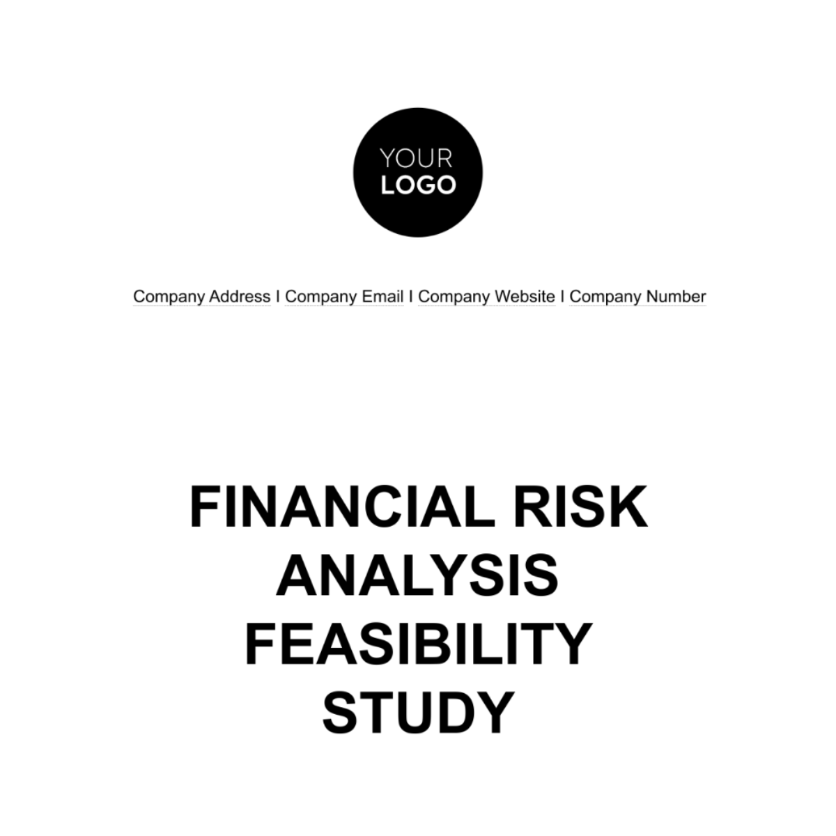Financial Risk Analysis Feasibility Study Template