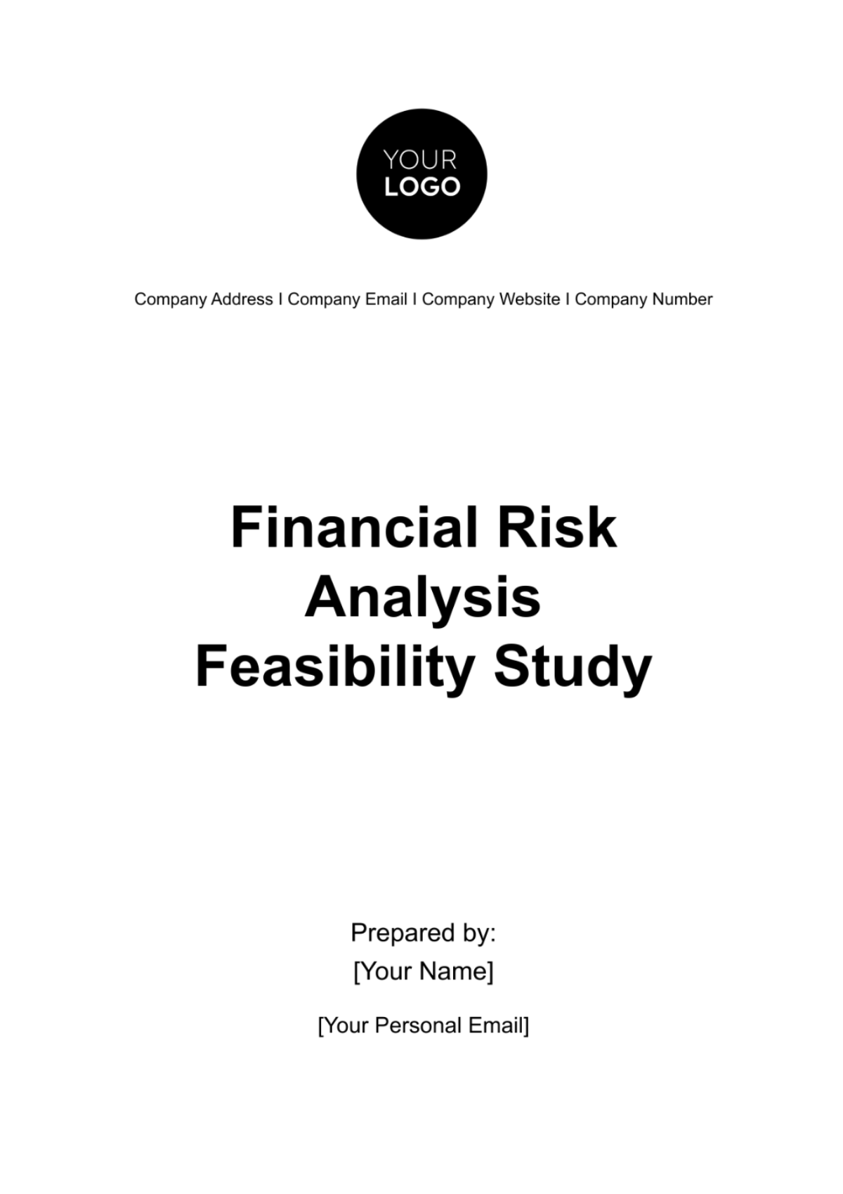 Financial Risk Analysis Feasibility Study Template