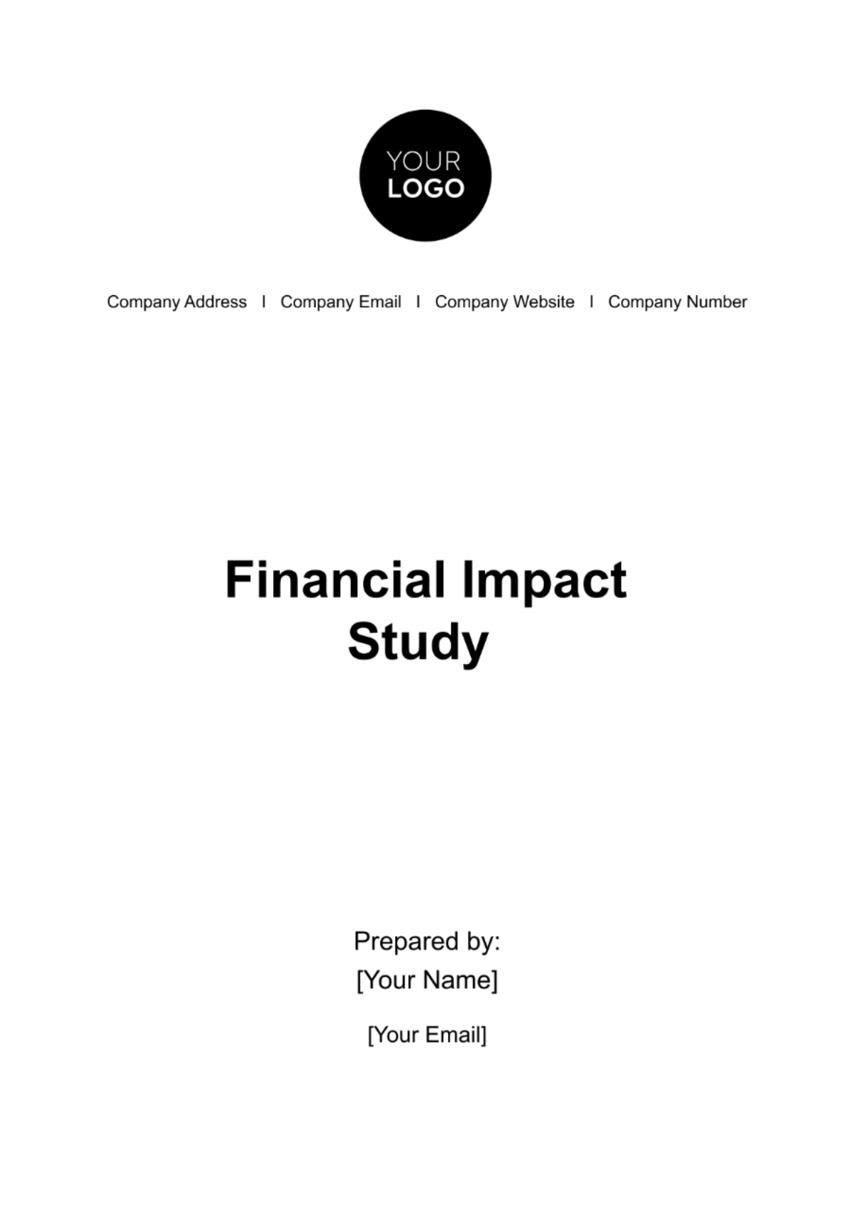 Free Financial Impact Study Template